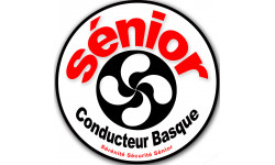 Conducteur Sénior Basque noir (15x15cm) - Sticker/autocollant