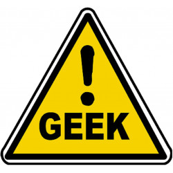 Danger geek (15x13.7cm) - Sticker/autocollant