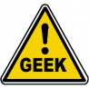 Danger geek (15x13.7cm) - Sticker/autocollant