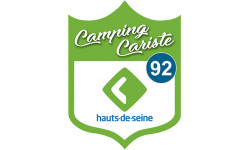 blason camping cariste Hauts de Seine 92 - 20x15cm - Sticker/autocollant