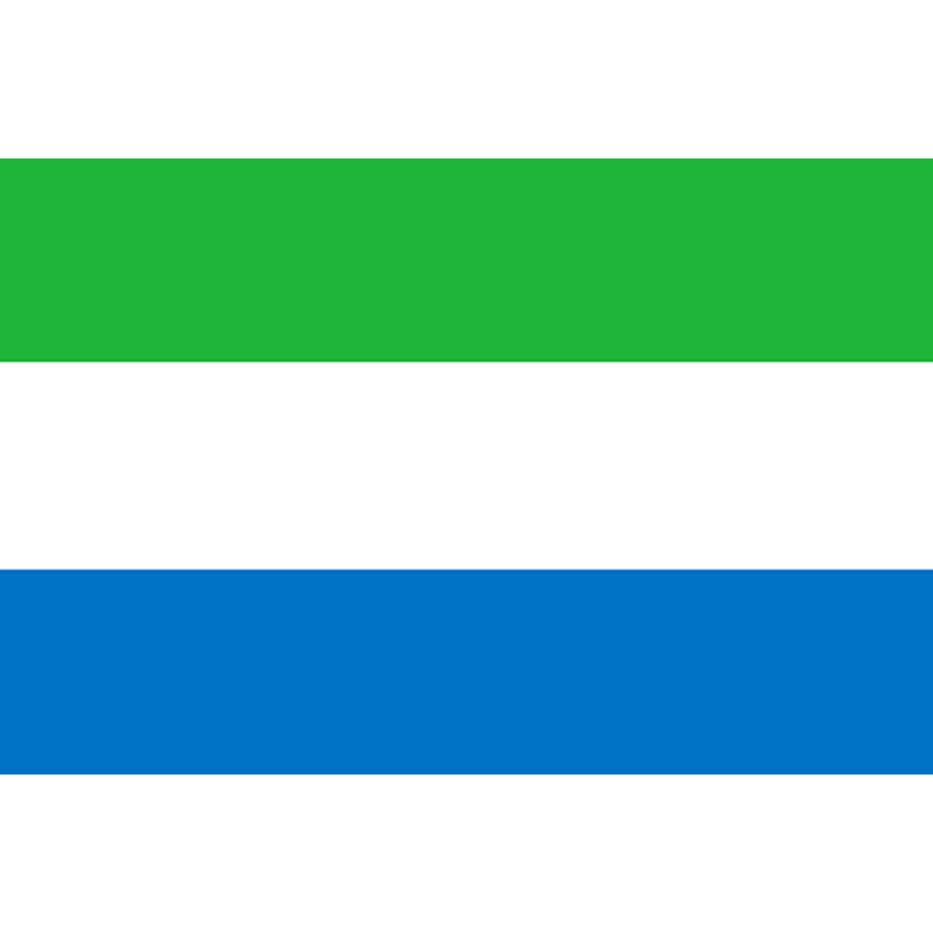 Drapeau Sierra Leone (5 x 3.3 cm) - Sticker/autocollant