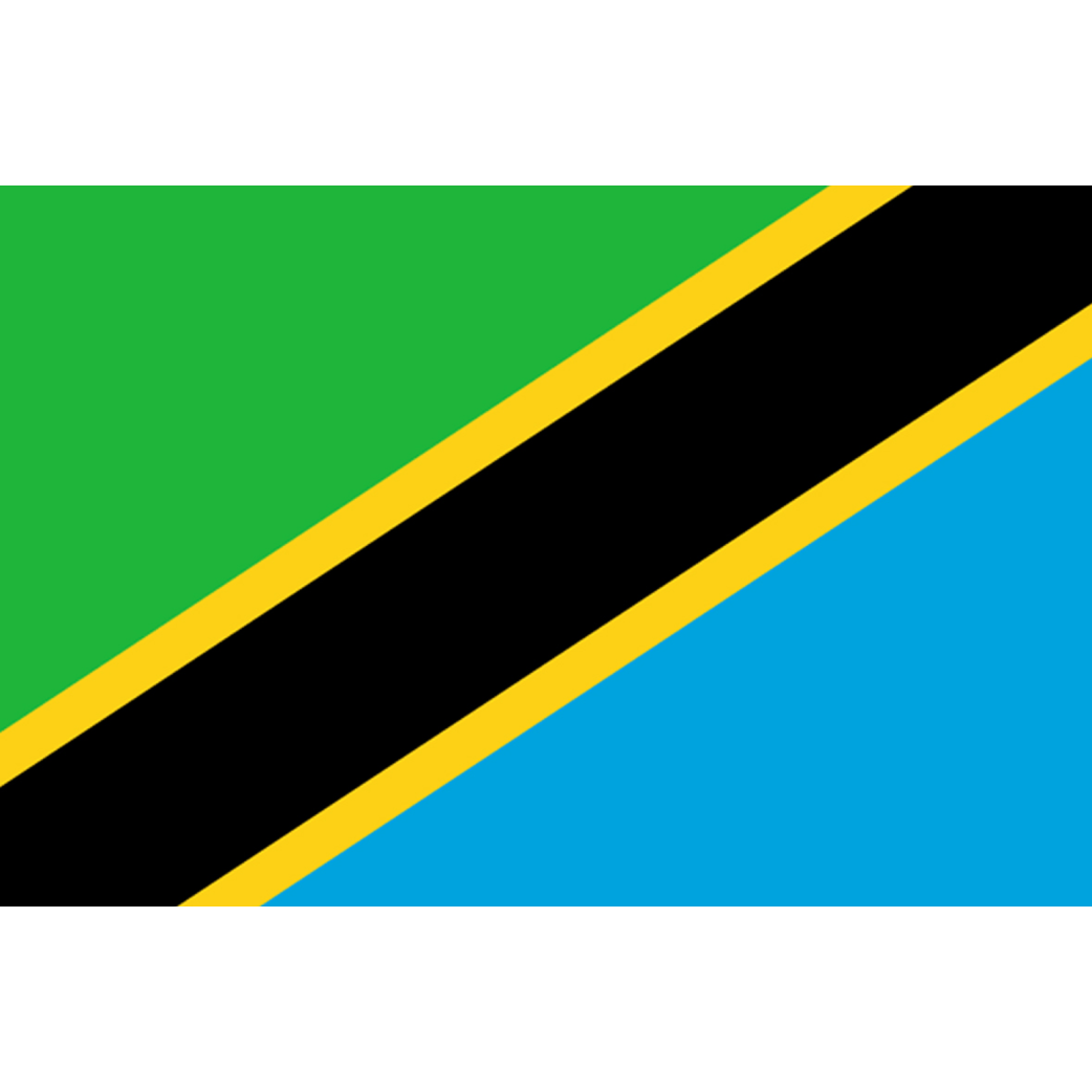 Drapeau Tanzanie (5 x 3.3 cm) - Sticker/autocollant