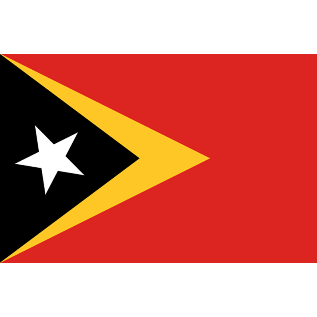 Drapeau Timor Oriental (5 x 3.3 cm) - Sticker/autocollant