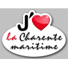 j'aime la Charente-maritime (15x11cm) - Sticker/autocollant