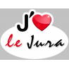 j'aime le Jura (15x11cm) - Sticker/autocollant