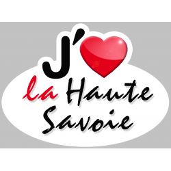 j'aime la Haute-Savoie (15x11cm) - Sticker/autocollant