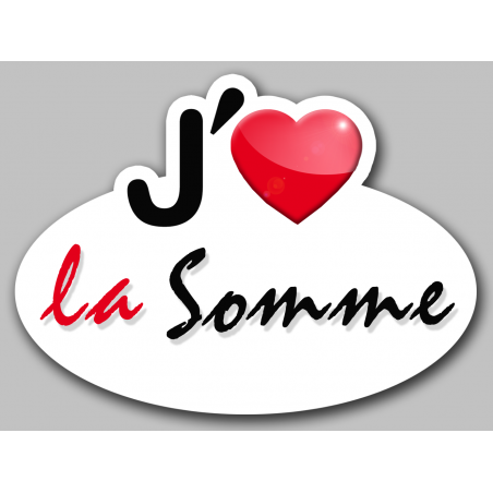 j'aime la Somme (15x11cm) - Sticker/autocollant