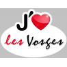 j'aime les Vosges (15x11cm) - Sticker/autocollant