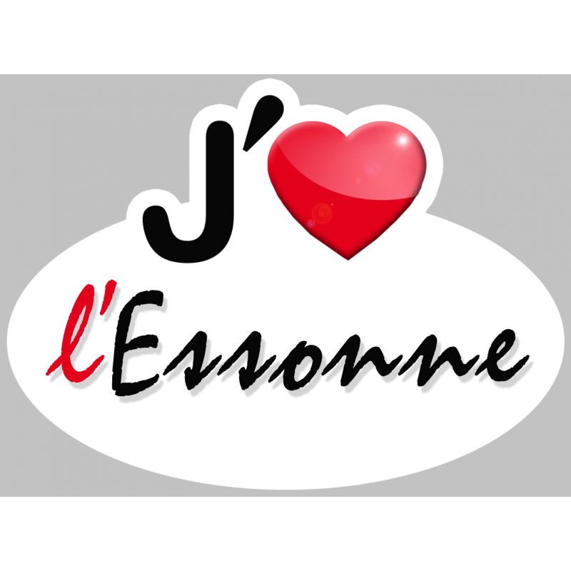 j'aime l'Essonne (15x11cm) - Sticker/autocollant