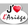 j'aime l'Ariège (5x3.7cm) - Sticker/autocollant