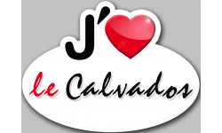 j'aime le Calvados (5x3.7cm) - Sticker/autocollant