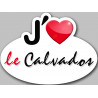 j'aime le Calvados (5x3.7cm) - Sticker/autocollant