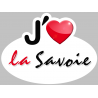j'aime la Savoie (5x3.7cm) - Sticker/autocollant
