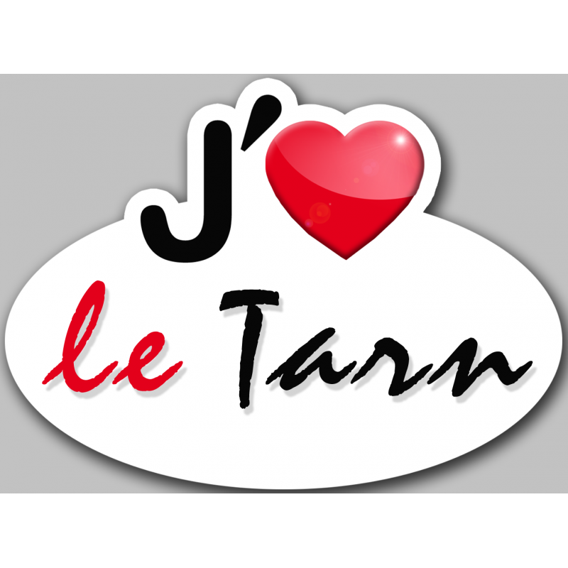 j'aime le Tarn (5x3.7cm) - Sticker/autocollant