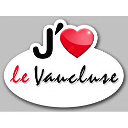 j'aime le Vaucluse (5x3.7cm) - Sticker/autocollant
