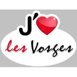 j'aime les Vosges (5x3.7cm) - Sticker/autocollant