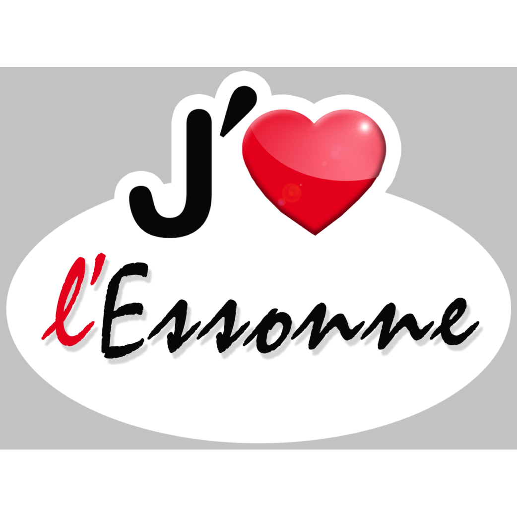 j'aime l'Essonne (5x3.7cm) - Sticker/autocollant