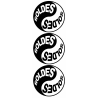 Série YIN YANG SOLDES (3 stickers 9.5x9.5cm) - Sticker/autocollant