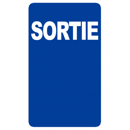 Sortie (20x12cm) - Sticker/autocollant