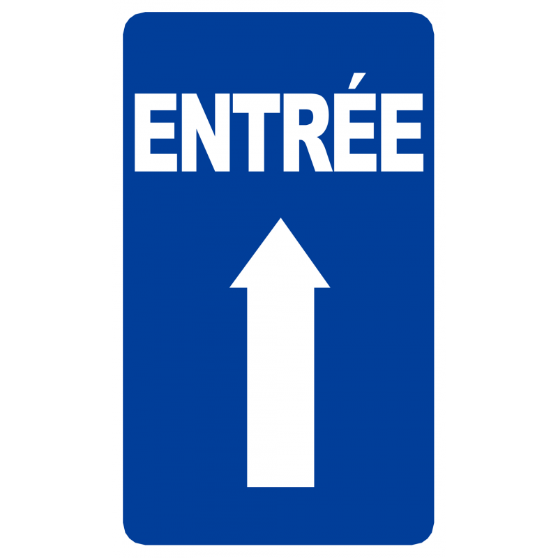 Entrée flèche vers le haut (15x9cm) - Sticker/autocollant Entrée flèche vers le haut (15x9cm) - Sticker/autocollant