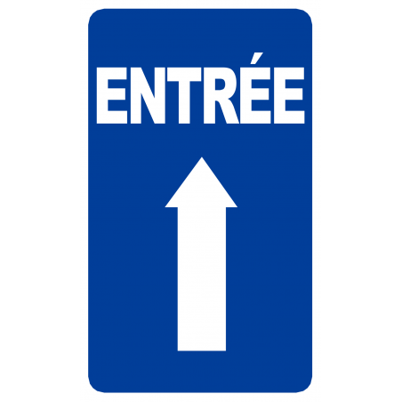Entrée flèche vers le haut (15x9cm) - Sticker/autocollant