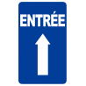 Entrée flèche vers le haut (15x9cm) - Sticker/autocollant