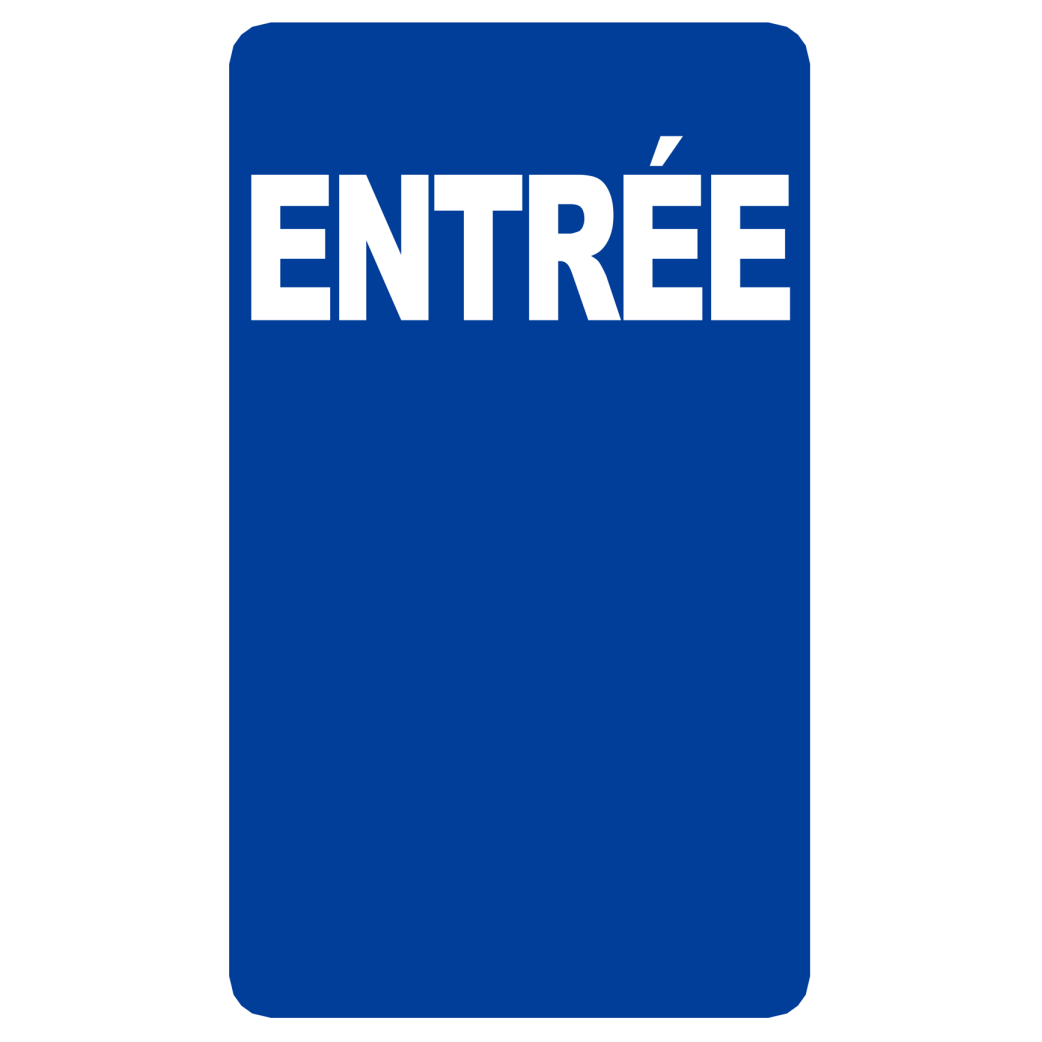 Entrée (25x15cm) - Sticker/autocollant