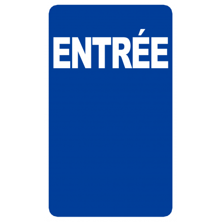 Entrée (25x15cm) - Sticker/autocollant