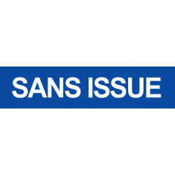 Sans issue bleu (15x3.5cm) - Sticker/autocollant