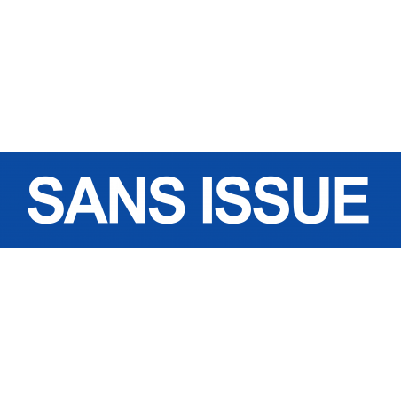 Sans issue bleu (15x3.5cm) - Sticker/autocollant