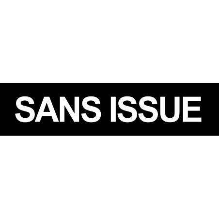 Sans issue noir (15x3.5cm) - Sticker/autocollant