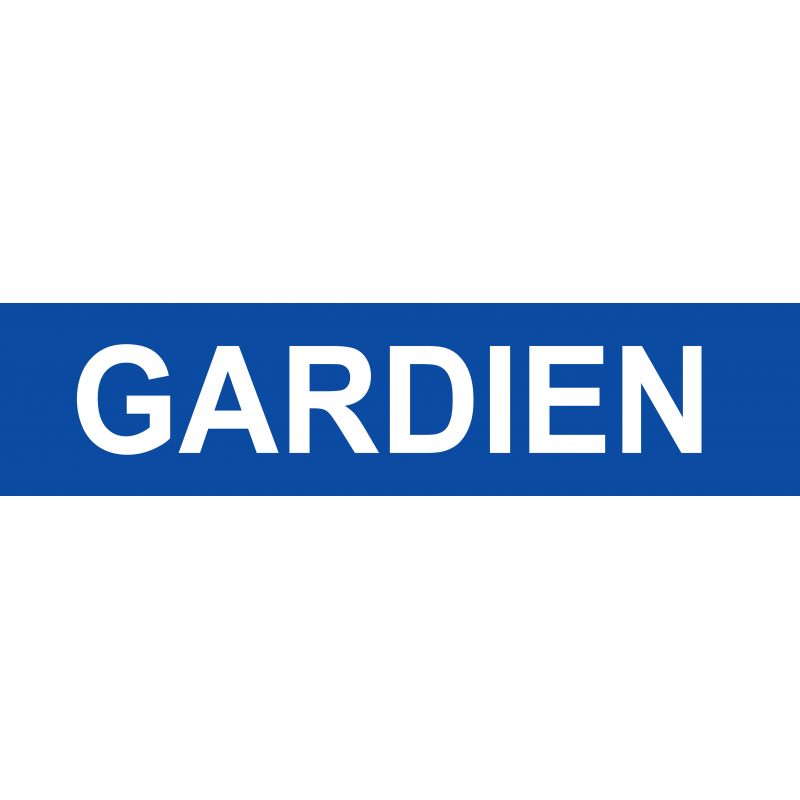 gardien bleu (29x7cm) - Sticker/autocollant