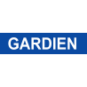 gardien bleu (29x7cm) - Sticker/autocollant