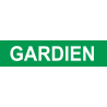 gardien VERT (15x3.5cm) - Sticker/autocollant