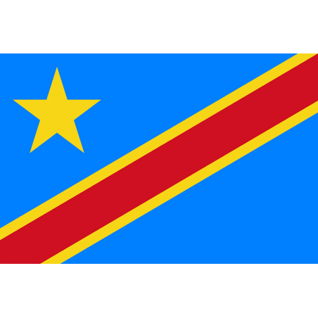 Drapeau République démocratique du Congo (19.5x13cm) - Sticker/autocollant