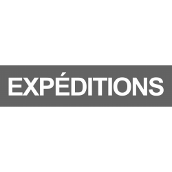 Local expéditions gris (15x3.5cm) - Sticker/autocollant