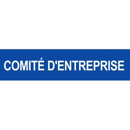 Local comité d'entreprise bleu (29x7cm) - Sticker/autocollant