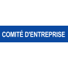 Local comité d'entreprise bleu (29x7cm) - Sticker/autocollant