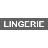 Local LINGERIE gris (15x3.5cm) - Sticker/autocollant