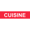 Local CUISINE rouge (29x7cm) - Sticker/autocollant