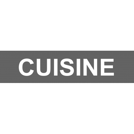 Local CUISINE gris (29x7cm) - Sticker/autocollant