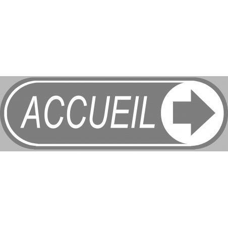 Accueil directionnel vers la droite (29x9cm) - Sticker/autocollant