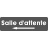Salle d'attente direction gauche F (20x5.5cm) - Sticker/autocollant