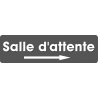 Salle d'attente direction droite 6 (28x8cm) - Sticker/autocollant