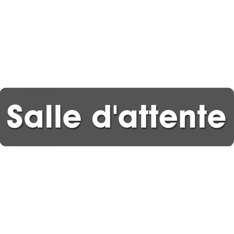 Salle d'attente 6 (28x7cm) - Sticker/autocollant