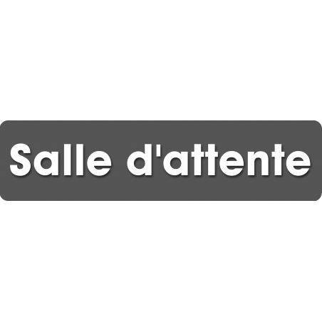 Salle d'attente F (28x7cm) - Sticker/autocollant