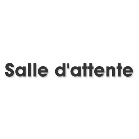Salle d'attente E (20x5cm) - Sticker/autocollant