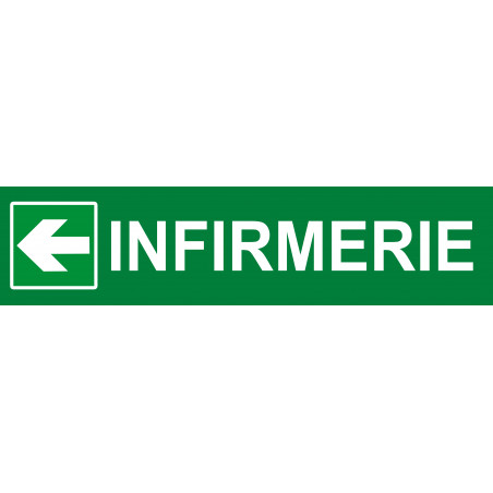 Salle d'attente direction gauche D (20x5.5cm) - Sticker/autocollant