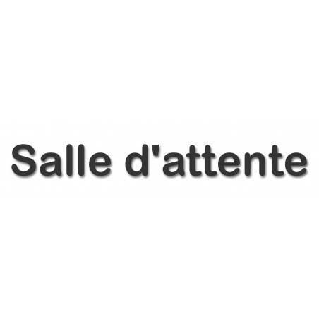 Salle d'attente 4 - (20x5cm) - Sticker/autocollant