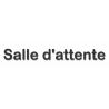 Salle d'attente D - (20x5cm) - Sticker/autocollant